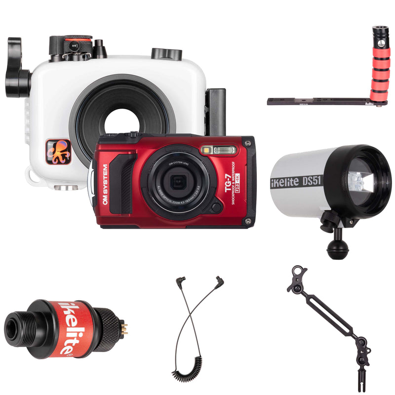 OM TOUGH TG-7 DELUXE KIT W/ STROBE & CAMERA