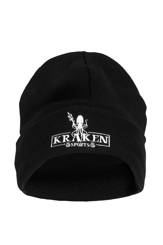 Kraken Embroidered Beanie Black